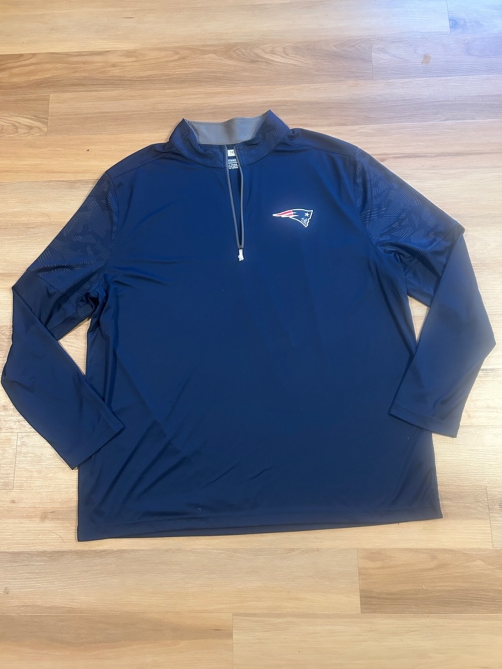 NFL Team Apparel Navy and Gray Pullover